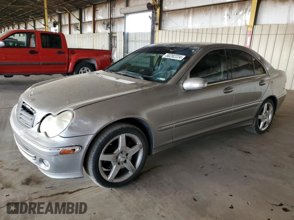 2006 Mercedes-Benz C 280 Luxury with VIN WDBRF54H76A904559, listed as a Copart auction lot 80282224 with 164,401 mi miles and Salvage Title. Bid and sale history available at DreamBid. Image 1.