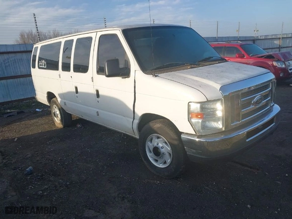 2012 Ford Econoline Wagon XL with VIN 1FBSS3BL1CDA44408, listed as a IAAI auction lot 41786066 with 187,468 mi miles. Bid and sale history available at carsss.com. Image 1.