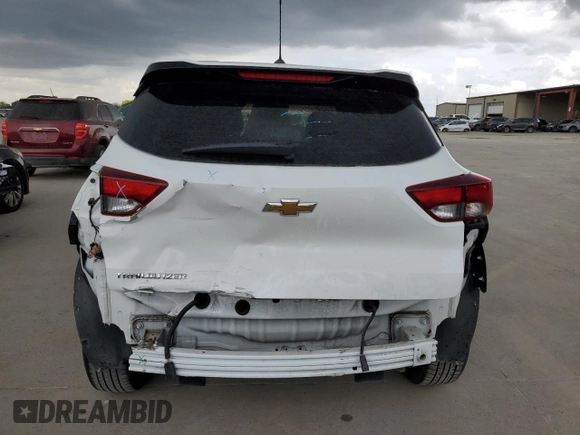 2021 Chevrolet TrailBlazer LS with VIN KL79MMS20MB087570, listed as a Copart auction lot 50818125 with 57,387 mi miles and Salvage Title. Bid and sale history available at carsss.com. Image 6.