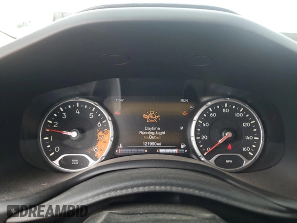 2016 Jeep Renegade Trailhawk with VIN ZACCJBCT5GPC75735, listed as a Copart auction lot 60299005 with 121,990 mi miles and Salvage title. Bid and sale history available at DreamBid. Image 9.