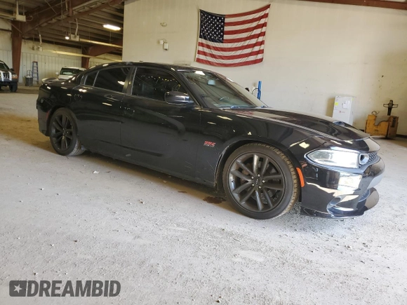 2019 Dodge Charger Scat Pack with VIN 2C3CDXGJ3KH553415, listed as a Copart auction lot 51308405 with 110,860 mi miles and Salvage Title. Bid and sale history available at DreamBid. Image 4.