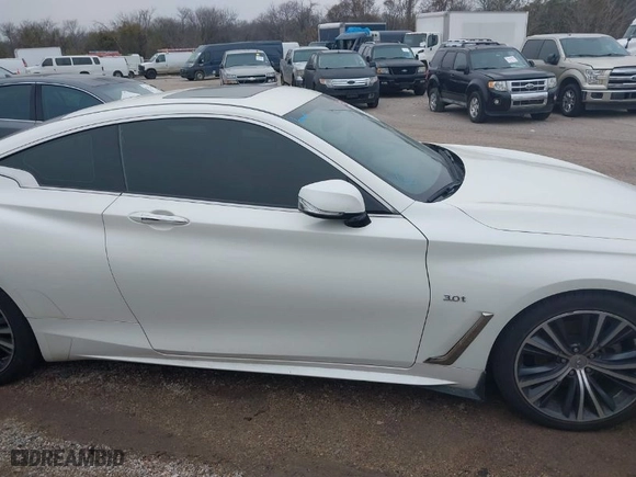 2018 Infiniti Q60 3.0t LUXE with VIN JN1EV7EK8JM340276, listed as a IAAI auction lot 41464169 with 102,866 mi miles. Bid and sale history available at carsss.com. Image 13.