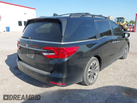 2022 Honda Odyssey EX-L with VIN 5FNRL6H75NB049044, listed as a IAAI auction lot 42010441 with 29,824 mi miles and . Bid and sale history available at DreamBid. Image 4.