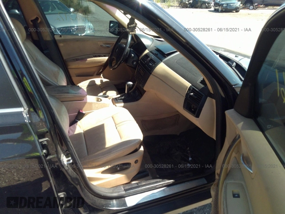 2006 BMW X3 3.0i with VIN WBXPA934X6WD27211, listed as a IAAI auction lot 34419336 with 162,597 mi miles and . Bid and sale history available at DreamBid. Image 5.