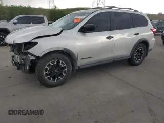 2019 Nissan Pathfinder SV with VIN 5N1DR2MM9KC615482, listed as a Copart auction lot 56907975 with Not provided miles and Salvage title. Bid and sale history available at DreamBid. Image 1.
