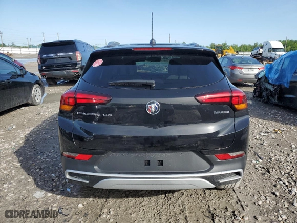 2023 Buick Encore GX Select with VIN KL4MMDS25PB142722, listed as a Copart auction lot 53588504 with 4,282 mi miles and Salvage Title. Bid and sale history available at carsss.com. Image 6.