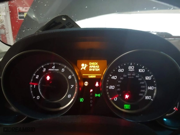 2012 Acura MDX with VIN 2HNYD2H25CH512131, listed as a IAAI auction lot 41207690 with 164099 miles. Bid and sale history available at carsss.com. Image 7.