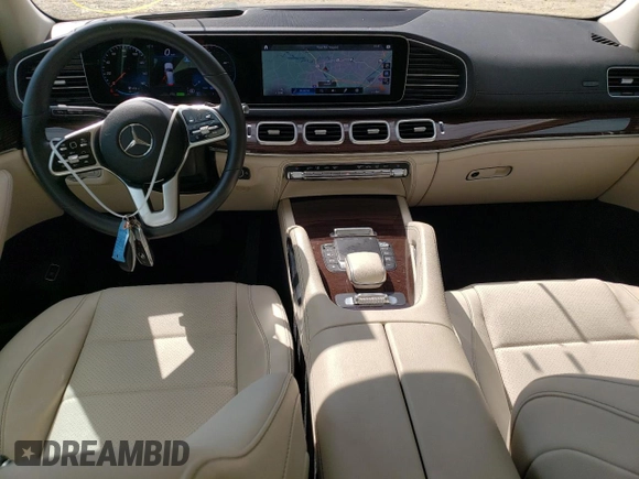 2022 Mercedes-Benz GLS with VIN 4JGFF5KE0NA677903, listed as a Copart auction lot 66159503 with 24,669 mi miles. Bid and sale history available at carsss.com. Image 8.