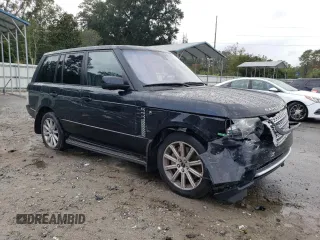 2012 Land Rover Range Rover SC with VIN SALMF1E46CA368272, listed as a Copart auction lot 78588034 with 124,179 mi miles and Salvage title. Bid and sale history available at DreamBid. Image 4.