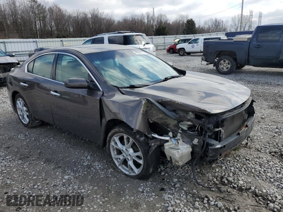 2013 Nissan Maxima SV with VIN 1N4AA5AP1DC818812, listed as a Copart auction lot 44858715 with 143,011 mi miles and Salvage Title. Bid and sale history available at DreamBid. Image 4.