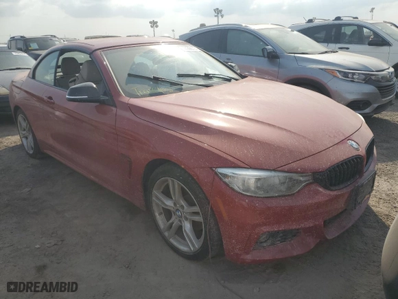 2016 BMW 4 Series 428i xDrive with VIN WBA3T1C50GP821700, listed as a Copart auction lot 74398034 with 0 mi miles and Salvage Title. Bid and sale history available at carsss.com. Image 4.