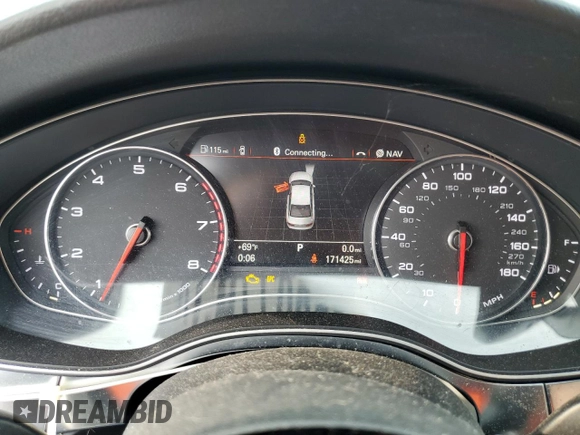 2014 Audi A6 2.0T Premium Plus with VIN WAUGFAFC3EN082110, listed as a Copart auction lot 53097795 with 171,425 mi miles and Clean Title. Bid and sale history available at carsss.com. Image 9.