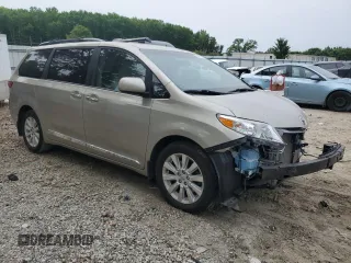 2015 Toyota Sienna Limited with VIN 5TDDK3DC9FS105465, listed as a Copart auction lot 59595595 with 80,348 mi miles and Salvage title. Bid and sale history available at DreamBid. Image 4.