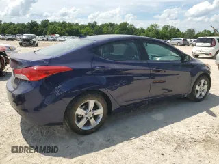 2013 Hyundai Elantra GLS with VIN 5NPDH4AE9DH281672, listed as a Copart auction lot 61760935 with 74,730 mi miles and Salvage title. Bid and sale history available at DreamBid. Image 3.