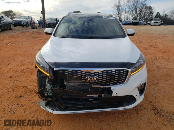 2019 Kia Sorento SX V6 with VIN 5XYPKDA50KG513353, listed as a Copart auction lot 86438044 with 53,397 mi miles and Salvage Title. Bid and sale history available at carsss.com. Image 5.