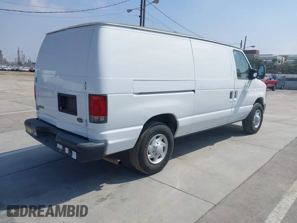 2014 Ford Econoline Cargo Commercial with VIN 1FTNE1EW4EDA90117, listed as a IAAI auction lot 42063775 with 276,021 mi miles and . Bid and sale history available at DreamBid. Image 4.
