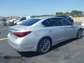 2019 Infiniti Q50 Luxe z VIN JN1EV7AP3KM510305, wystawiony jako IAAI lot #42225255 z przebiegiem 33 902 mil mil oraz . Historia ofert i sprzedaży dostępna na DreamBid. Obrazek 4.