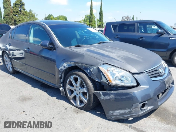 2008 Nissan Maxima SE with VIN 1N4BA41EX8C821520, listed as a IAAI auction lot 42395712 with 99,785 mi miles and . Bid and sale history available at DreamBid. Image 6.