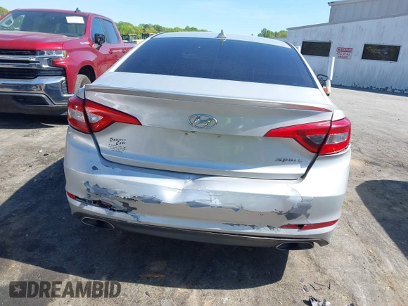 2015 Hyundai Sonata Sport with VIN 5NPE34AF6FH256579, listed as a IAAI auction lot 42052813 with 103,988 mi miles and . Bid and sale history available at DreamBid. Image 6.