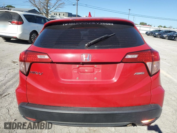 2017 Honda HR-V LX with VIN 3CZRU6H3XHM714279, listed as a Copart auction lot 75073684 with 0 mi miles and Salvage Title. Bid and sale history available at carsss.com. Image 6.