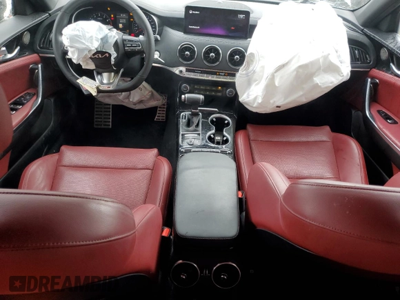 2022 Kia Stinger GT-Line with VIN KNAE35LD3N6115265, listed as a Copart auction lot 86194784 with 35,170 mi miles and Salvage Title. Bid and sale history available at DreamBid. Image 8.
