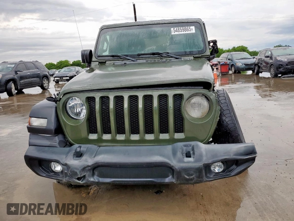 2021 Jeep Wrangler Unlimited Sport S with VIN 1C4HJXDG7MW708491, listed as a Copart auction lot 54859865 with 8,319 mi miles and Clean Title. Bid and sale history available at carsss.com. Image 5.