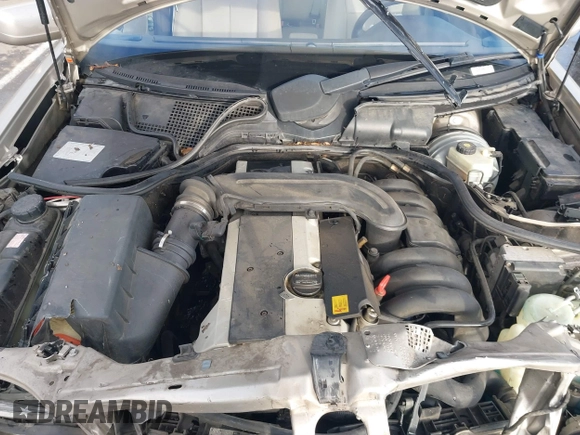 1997 Mercedes-Benz E-Class with VIN WDBJF55F3VA391335, listed as a IAAI auction lot 41606546 with 1 mi miles. Bid and sale history available at carsss.com. Image 10.