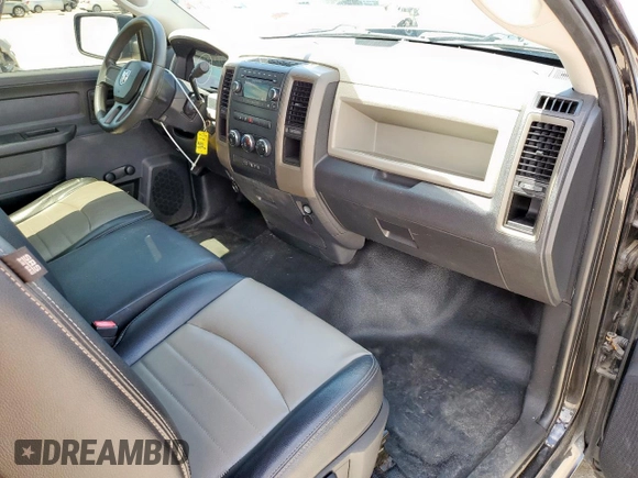 2012 Ram 1500 Express with VIN 3C6JD6AT7CG183408, listed as a Copart auction lot 57630175 with 124,003 mi miles and Salvage title. Bid and sale history available at DreamBid. Image 8.