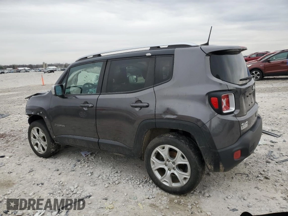 2018 Jeep Renegade Limited with VIN ZACCJBDB1JPG97532, listed as a Copart auction lot 52162345 with Not provided miles and Clean title. Bid and sale history available at DreamBid. Image 2.
