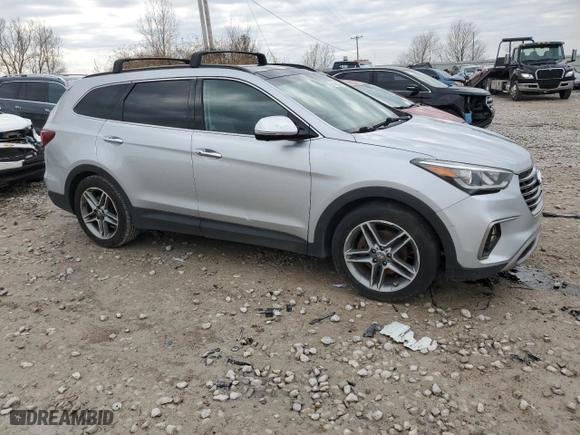 2017 Hyundai Santa Fe Limited Ultimate with VIN KM8SRDHF9HU229792, listed as a Copart auction lot 50763035 with 124,200 mi miles and Clean Title. Bid and sale history available at carsss.com. Image 4.