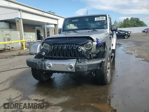 2016 Jeep Wrangler Unlimited 75th Anniversary with VIN 1C4HJWEG1GL183099, listed as a Copart auction lot 55393385 with Not provided miles and Salvage title. Bid and sale history available at DreamBid. Image 13.