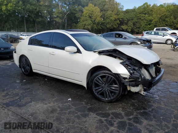 2007 Nissan Maxima 3.5 SE with VIN 1N4BA41E47C854012, listed as a Copart auction lot 76317074 with 186,766 mi miles and Salvage Title. Bid and sale history available at carsss.com. Image 4.
