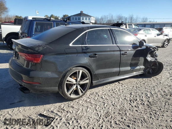 2019 Audi RS 3 with VIN WUABWGFF8KA907574, listed as a Copart auction lot 87910395 with 38,289 mi miles and Salvage title. Bid and sale history available at DreamBid. Image 3.