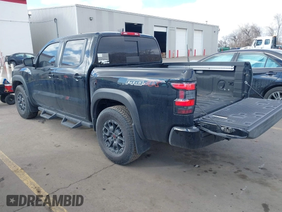 2023 Nissan Frontier SV with VIN 1N6ED1EK0PN658048, listed as a IAAI auction lot 41383407 with 13,744 mi miles and . Bid and sale history available at DreamBid. Image 3.