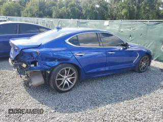 2019 Genesis G70 3.3T Advanced with VIN KMTG74LE9KU043838, listed as a Copart auction lot 71562724 with 57,376 mi miles and Non Repairable. Bid and sale history available at carsss.com. Image 3.