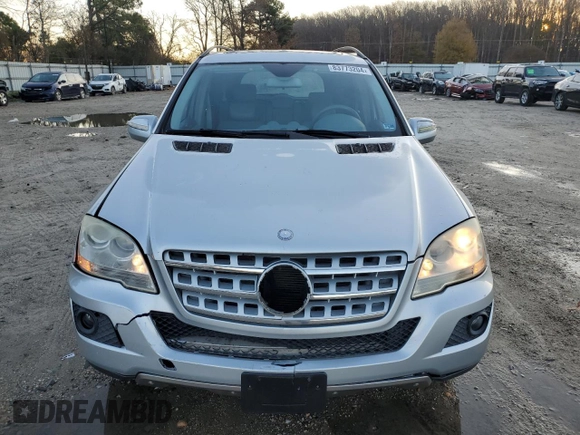 2009 Mercedes-Benz M 3.5L with VIN 4JGBB56E59A526646, listed as a Copart auction lot 83773204 with 122,272 mi miles and Salvage Title. Bid and sale history available at carsss.com. Image 5.