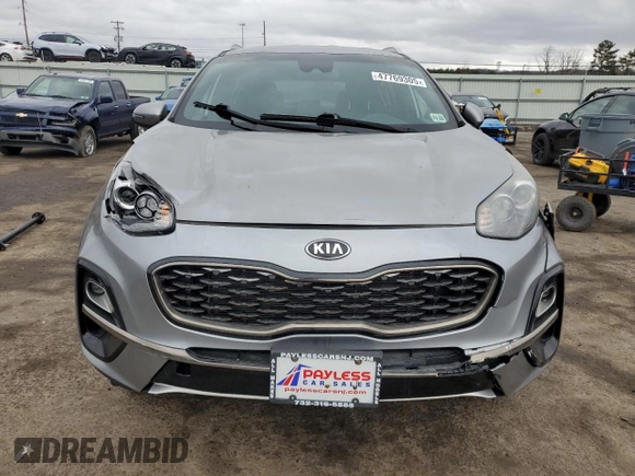 2021 Kia Sportage S with VIN KNDP6CAC7M7888945, listed as a Copart auction lot 47769305 with 61,571 mi miles and Salvage Title. Bid and sale history available at DreamBid. Image 5.