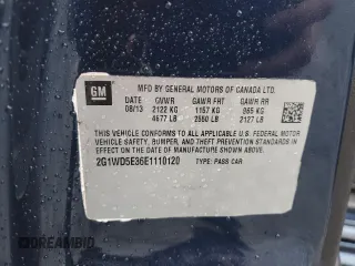 2014 Chevrolet Impala Limited Police Police with VIN 2G1WD5E36E1110120, listed as a Copart auction lot 84014744 with 196,864 mi miles and Salvage Title. Bid and sale history available at carsss.com. Image 12.