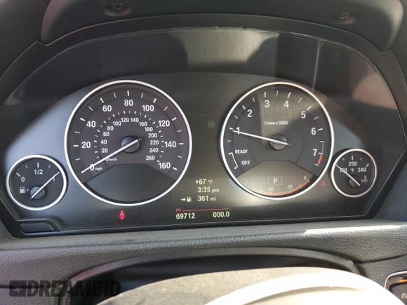 2014 BMW 3 Series 328i Gran Turismo xDrive with VIN WBA3X5C57ED242679, listed as a Copart auction lot 48598665 with 69,712 mi miles and Salvage title. Bid and sale history available at DreamBid. Image 9.