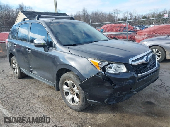 2015 Subaru Forester 2.5i with VIN JF2SJAAC8FG429845, listed as a IAAI auction lot 41321849 with 144,005 mi miles. Bid and sale history available at carsss.com. Image 1.