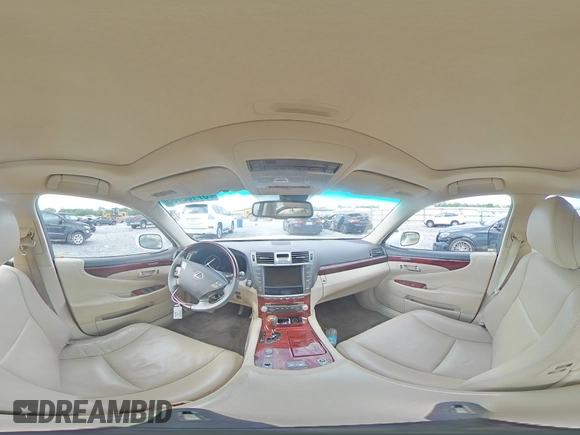 2011 Lexus LS 460 with VIN JTHBL5EFXB5105949, listed as a Copart auction lot 57102795 with 197,877 mi miles and Salvage title. Bid and sale history available at DreamBid. Image 14.