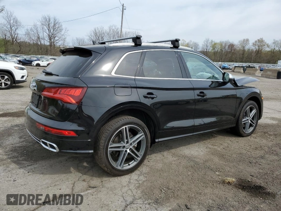 2019 Audi SQ5 Premium Plus with VIN WA1B4AFY6K2007309, listed as a Copart auction lot 54629005 with 71,231 mi miles and Salvage Title. Bid and sale history available at DreamBid. Image 3.