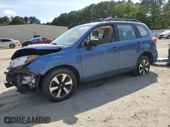 2017 Subaru Forester with VIN JF2SJABC2HH590879, listed as a Copart auction lot 61552555 with Not provided miles and Salvage title. Bid and sale history available at DreamBid. Image 1.