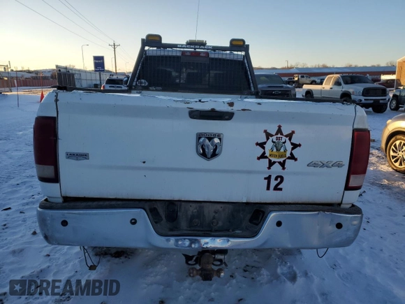 2010 Dodge Ram 2500 SLT with VIN 3D7UT2CL5AG126156, listed as a Copart auction lot 87412904 with 0 mi miles and Salvage Title. Bid and sale history available at carsss.com. Image 6.