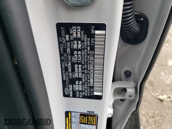 2024 Hyundai Ioniq 5 SEL z VIN KM8KN4DE8RU239112, wystawiony jako Copart lot #56168705 z przebiegiem 18 260 mil mil oraz Szkoda całkowita • Salvage title. Historia ofert i sprzedaży dostępna na DreamBid. Obrazek 13.