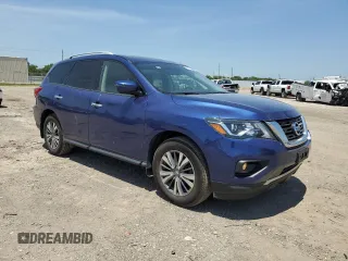 2019 Nissan Pathfinder S z VIN 5N1DR2MM9KC603901, wystawiony jako Copart lot #56871785 z przebiegiem 48 788 mil mil oraz Szkoda całkowita • Salvage title. Historia ofert i sprzedaży dostępna na DreamBid. Obrazek 4.