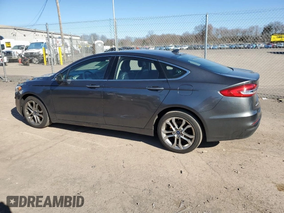 2019 Ford Fusion SEL with VIN 3FA6P0CD2KR260980, listed as a Copart auction lot 50993605 with 91,295 mi miles and Salvage Title. Bid and sale history available at carsss.com. Image 2.