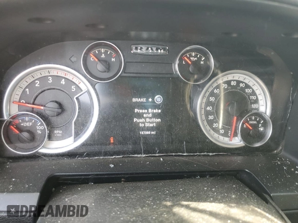 2014 Ram 2500 Laramie with VIN 3C6UR5NL5EG144483, listed as a Copart auction lot 73720324 with 137,360 mi miles and Salvage title. Bid and sale history available at DreamBid. Image 9.