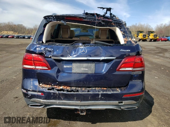 2018 Mercedes-Benz GLE 350 with VIN 4JGDA5HB7JB038361, listed as a Copart auction lot 53109045 with Not provided miles and Non repairable. Bid and sale history available at DreamBid. Image 6.