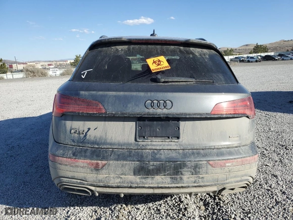 2023 Audi Q5 S line Premium Plus with VIN WA1EAAFY5P2046616, listed as a Copart auction lot 47979205 with 0 mi miles and Salvage Title. Bid and sale history available at carsss.com. Image 6.